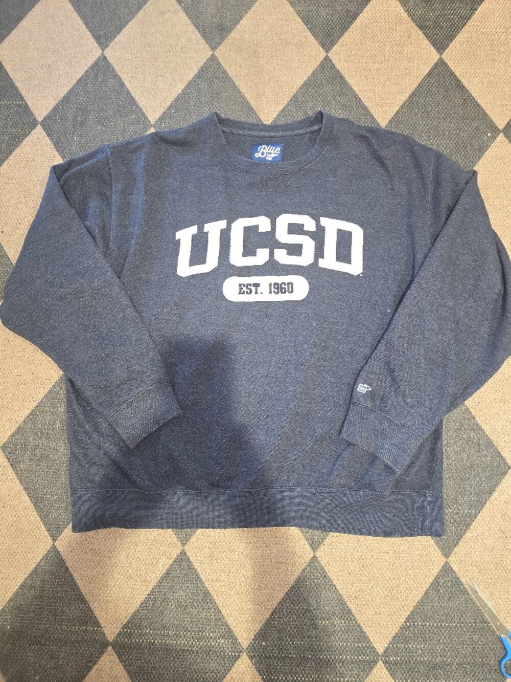 Blue 84 UCSD UC San Diego Crewneck Sweatshirt Navy Men's 2XL